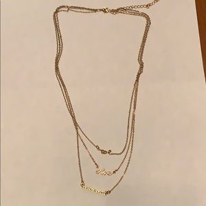 Jewelmint layered love necklace
